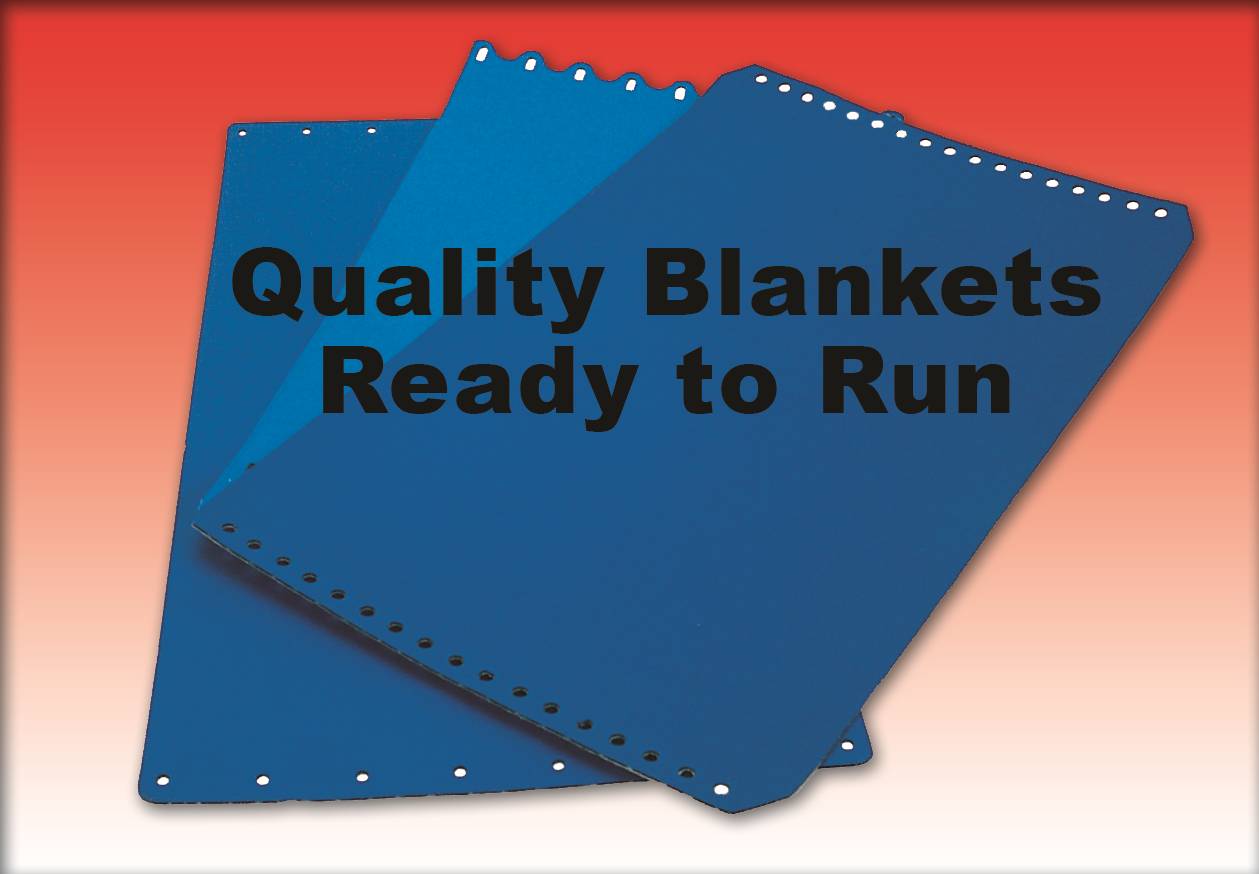 BLANKET- AB DICK 9800 3-PLY 19-3/8" x 12-5/8" PUNCHED