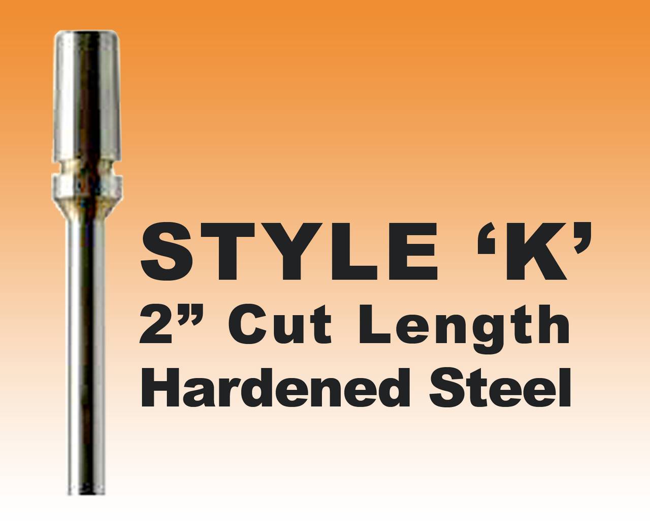 DRILL BIT- STYLE K - 1/4" Premium Hardened Steel 2" Cut Length
