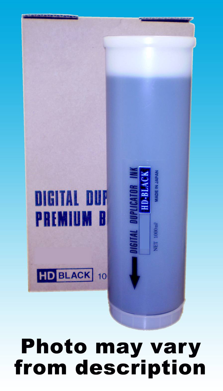 DIGITAL DUPLICATOR INK-BLACK Six 1000cc Cartridges