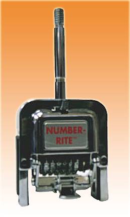 NUMBER-RITE HEAD (GOTHIC) 6-Digit 3/16" Letter Height