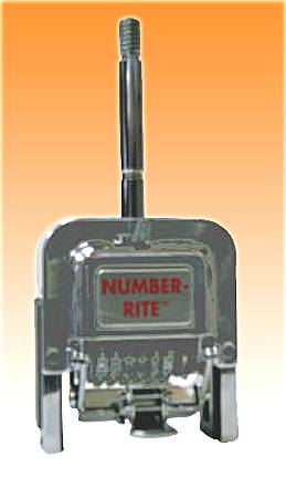 NUMBER-RITE HEAD (ROMAN) 6-Digit 3/16" Letter Height