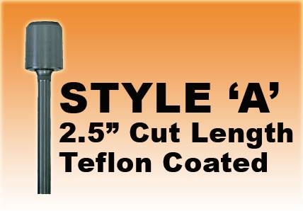 DRILL BIT- STYLE A - 1/4" Teflon Coated Premium Steel 2-1/2" Cut Length
